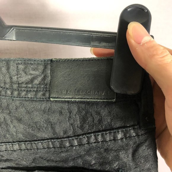A/X Armani Exchange Black Texture Super Skinny Jean Size 26 - Picture 6 of 8